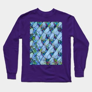 Abstract Moutain Range made from Hearts (MD23-Val001) Long Sleeve T-Shirt